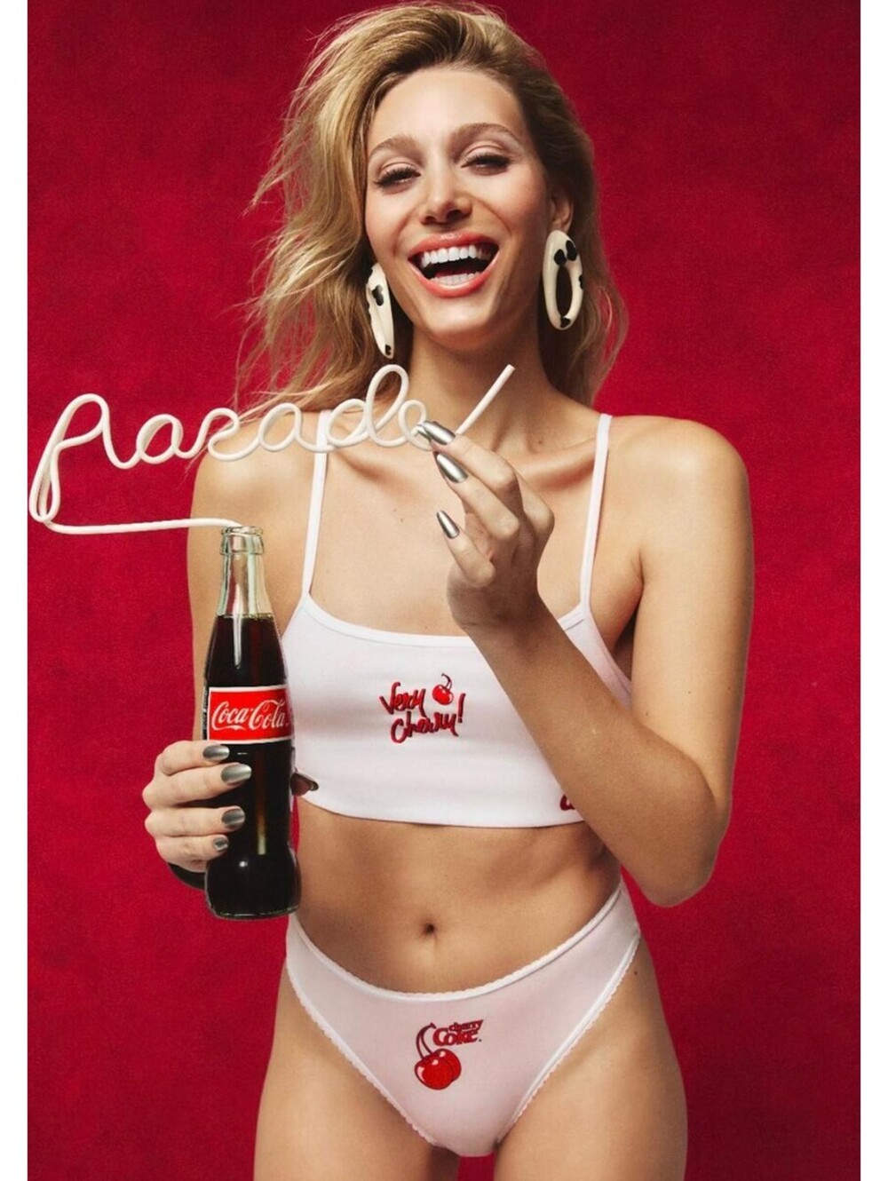 Parade Special Edition Coca-Cola Cherry Coke Square Neck Bralette Size 2+ (L)
